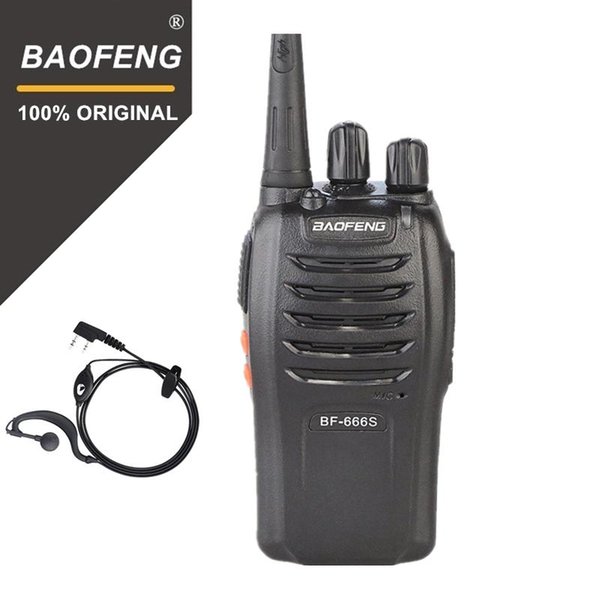 Walkie Talkie 100% Baofeng BF-666s 16CH Practical Two Way Radio UHF 400-470MHZ Portable Ham 5W Programmable