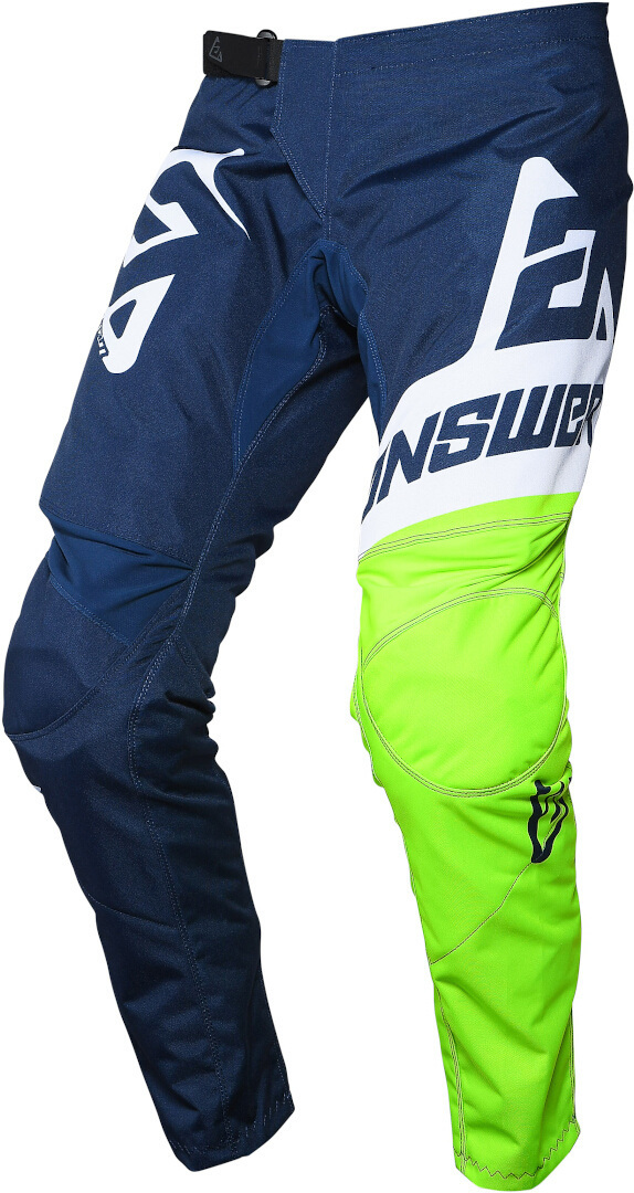 Answer Syncron Voyd Youth Motocross Pants, white-blue-yellow, Size XS, white-blue-yellow, Size XS