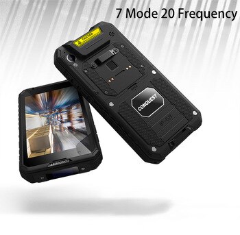 CONQUEST S10 IP68 Walkie Talkie Rugged Phone Add Strong Flashlight/Bar/QR Code/RFID/NFC and IoT Intelligent Handheld  Smartphone