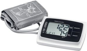 PROFI CARE Blutdruckmessgerät PC-BMG 3019, weiß/schwarz vollautomatische Blutdruck-/Pulsmessung, LCD-Display, - 1 Stück (330190)