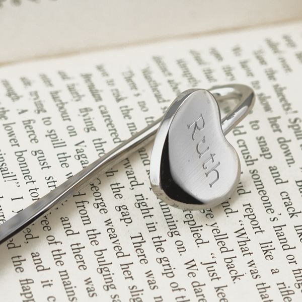 Engraved Heart Bookmark