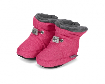 Sterntaler 5101832 Babyschuh mit Kordelstopper 17/18 magenta melange