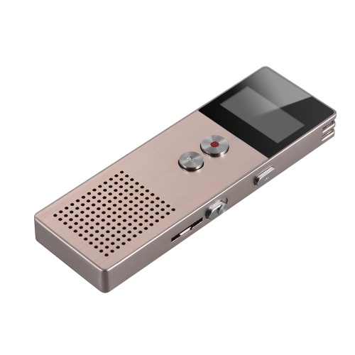 Aibecy M23 8GB / 16GB Grabadora de voz digital profesional Reproductor de MP3 Reproductor de audio Grabación activada con ranura para tarjeta de altavoz para conferencias Reunión