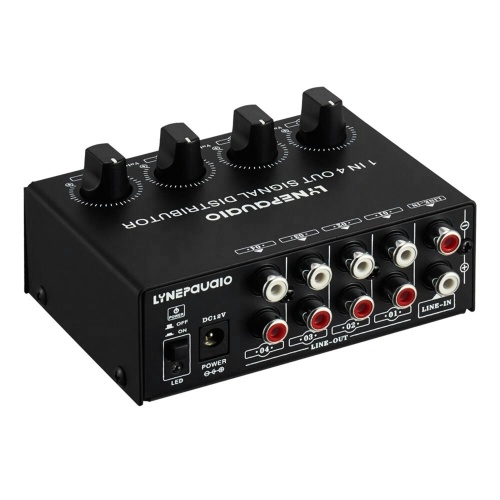 Distributeur de signaux d'amplificateur audio stéréo 1 en 4 sortie LYNEPAUAIO