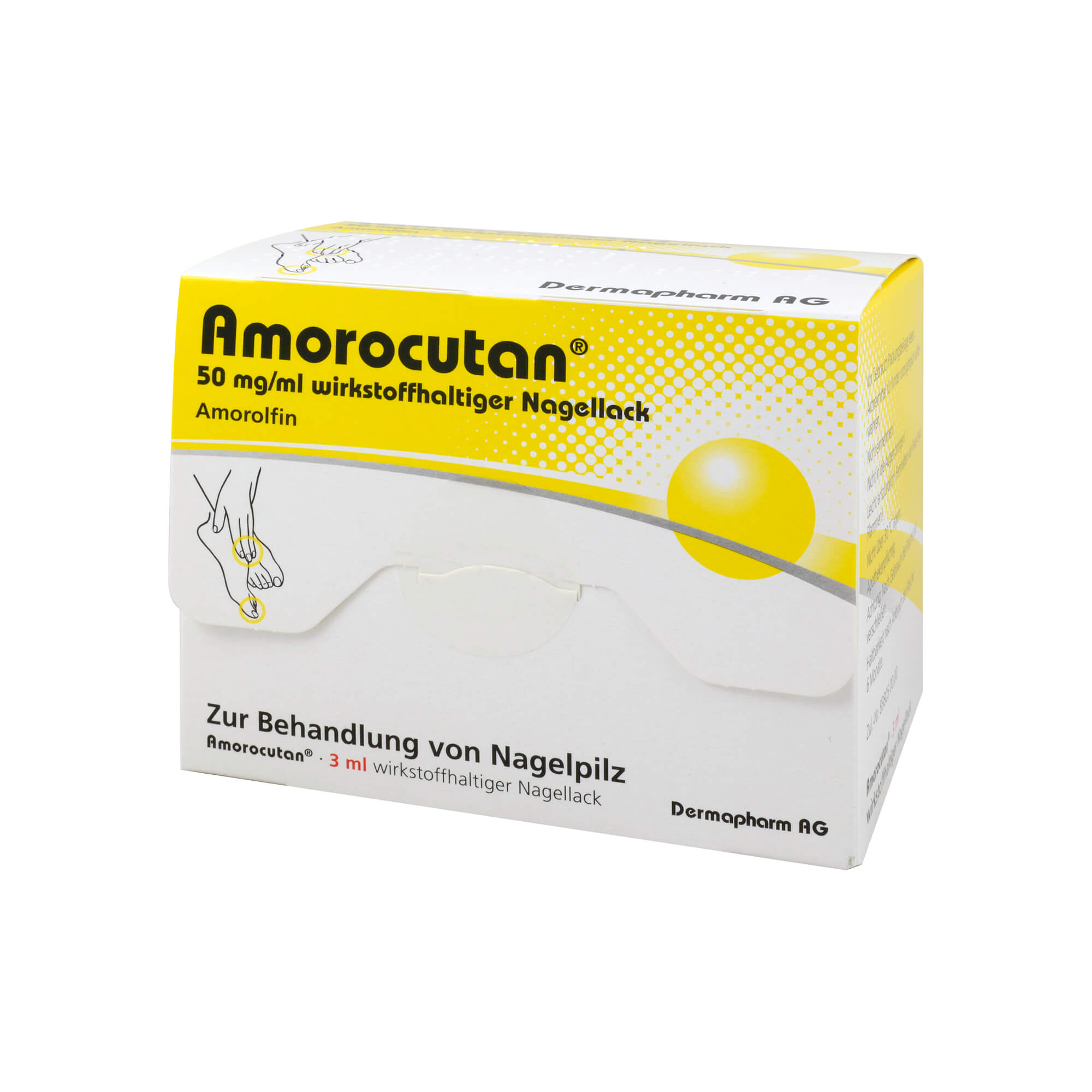 Amorocutan 50 mg/ml wirkstoffhaltiger Nagellack