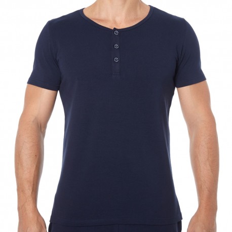 Garçon Français Tunisian Short-Sleeved T-Shirt - Navy XL