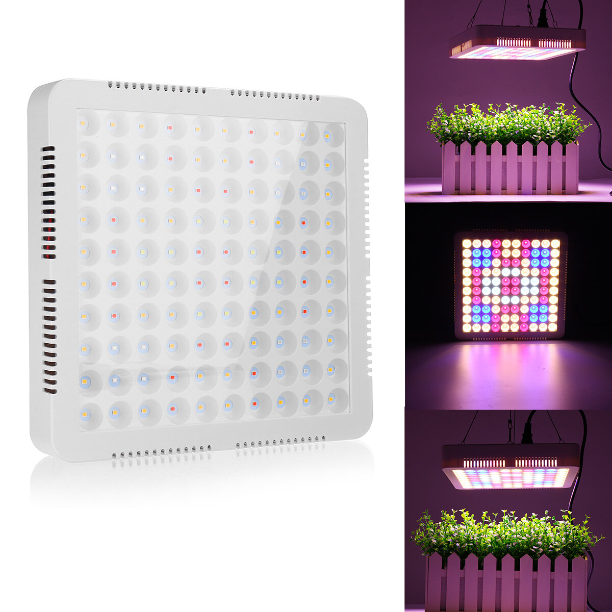 100 LED Grow Light Vollspektrum-Panel für Indoor Hydro Veg Flower Plant Lampe