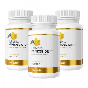 Aceite de Onagra - Capsulas Disenadas Como Ayuda Para la Menopausia - 60 Capsulas - 3 Packs