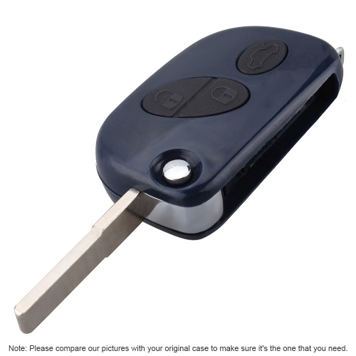 3 botón plegable tapa Shell clave caso entrada protección de clave remota cubierta lámina sin cortar para el QUATTROPORTE de Maserati GRAN TURISMO