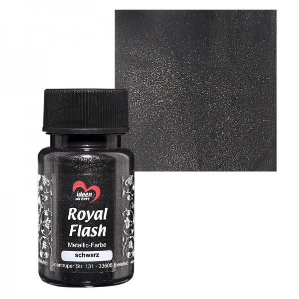 Metallic-Farbe "Royal Flash", schwarz, 50 ml