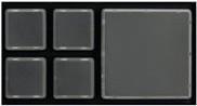 Active Key Replaceable key with keycap, Size 2x2 - Ersatztasten für Tastatur - durchsichtig - für P/N: AK-S100D-UW-B/112
