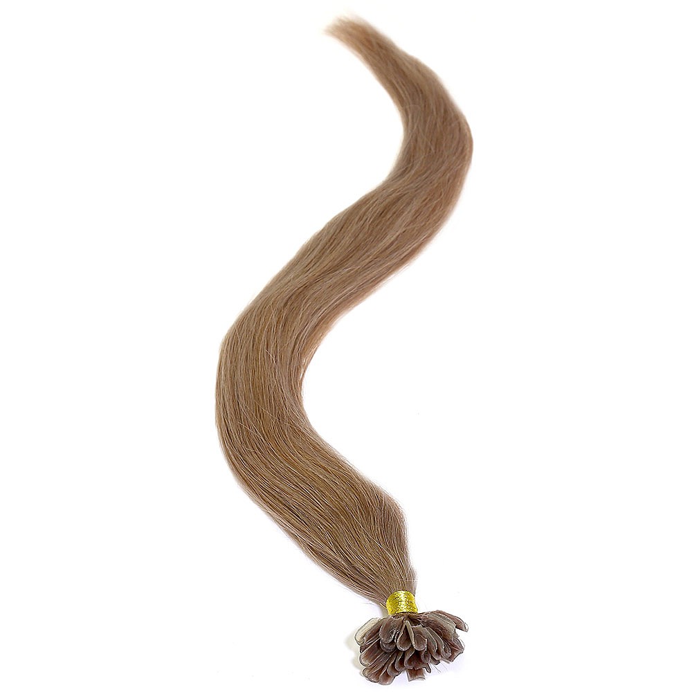 american pride u-tip human hair extensions - 8 coffee brown 18
