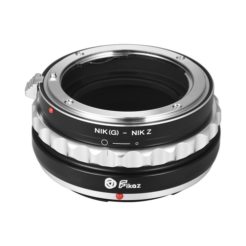 Aleación de aluminio del anillo adaptador de montaje de la lente de alta precisión Fikaz para lentes Nikon G / S / D a Nikon Z6 Z7 Cámara sin espejo con montaje en Z NIK (G) -NIKZ