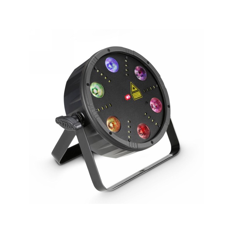 Cameo FLAT STORM - Flat Storm 3-in-1 PAR-Scheinwerfer, Laser und Stroboskop