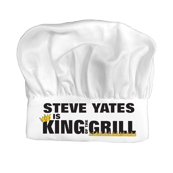 Personalised King of the Grill BBQ Chefs Hat