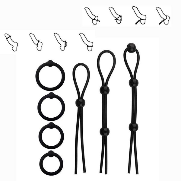 sex toy massager Massage Items 4 Types Adjustable Penis Rings Cock Sexy Toys for Men Sleeve Trainer Delay Ejaculation Male Lasting Cockring