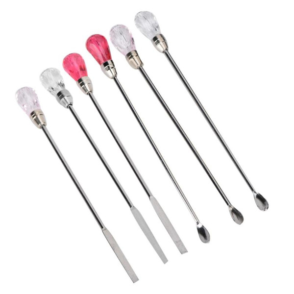 Makeup Eyebrows Tattoo Ink Mixer Stainless Steel Spoon Pigment Stirring Rods Mixing Tool