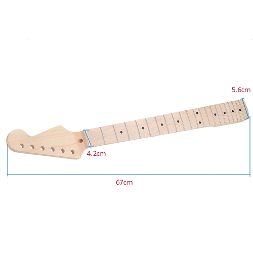 22 Frets Dérivé de remplacement Maple Neck Fingerboard pour ST Guitare électrique