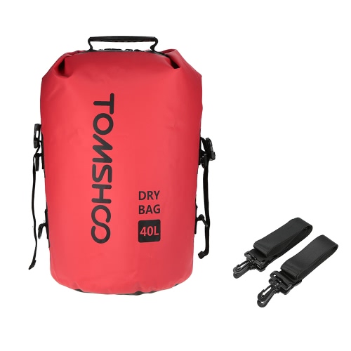 TOMSHOO 40L Outdoor Water-Resistant Dry Bag Sack Storage Bag for Travelling Rafting Boating Kayaking Canoeing Camping Snowboarding