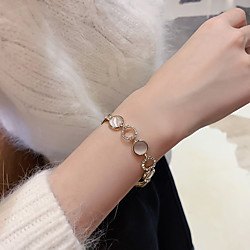 south korea's dongdaemun fashion simple personality bracelet diamond opal bracelet net celebrity temperament design sense of hand jewelry women Lightinthebox