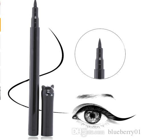 Hot 10pcs/lot Black Waterproof Eyeliner Liquid Eye Liner Pen Pencil Makeup Beauty long lasting Liquid Eyeliner women Cosmetic tools