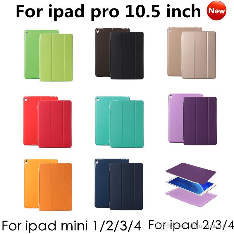 Ultra Slim Thin Magnetic Smart Cover For Ipad Pro 10.5 inch Clear Flip Back Case Sleep Wake Up For ipad mini 1/ 2/ 3/ 4 for ipad air 1 2