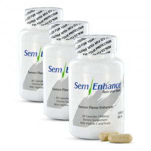 SemEnhance - Fruity Flavour Enhancing Supplement - 1480mg 60 Capsules - 3 Packs