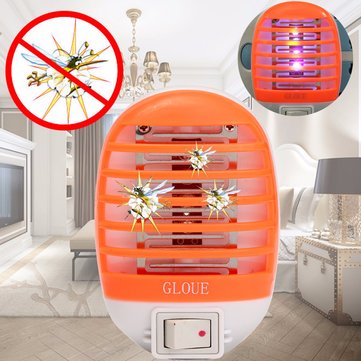 Electric Mosquito Fly Bug Insect Trap Zapper Killer LED Night Lamp US Plug 220V