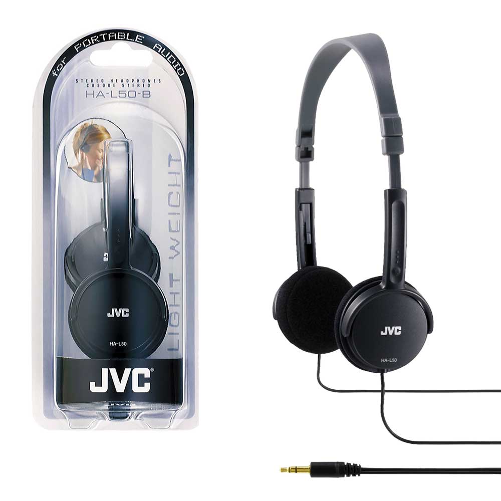 JVC Lightweight Foldable Headphones for Apple, Samsung, Smartphones, Tablets, Laptop etc.