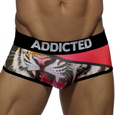 Addicted Tiger Print Sunga Brief XS