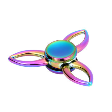 Tri-Spinner Colorful Fidget Hand Spinner ADHD Autism Reduce Stress Focus Attention Toys