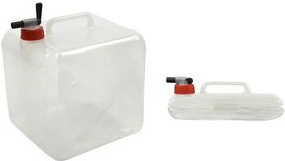 IWH Wasserkanister mit Zapfhahn, 10 Liter, faltbar lebensmittelecht: für Trinkwasser geeignet, mir großer - 1 Stück (370210)