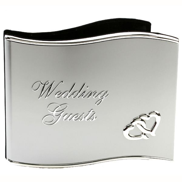 Silver Plated Wedding Guest Book