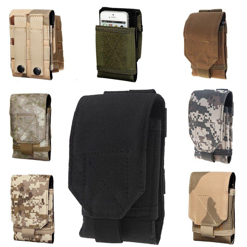 2015 NEW Mobile Phone Bag Outdoor MOLLE Army Camo Camouflage Bag Hook Loop Belt Pouch Holster Cover Case For Multi Phone Model