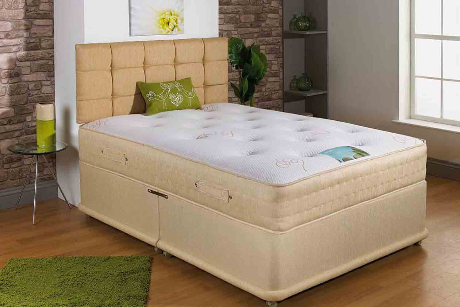 Joseph Oracle Pocket Sprung Series 1500 Divan Bed-Small Double-End Opening Ottoman
