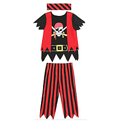 Déguisement Halloween Garçon Pirates des Caraïbes Halloween Costume de Cosplay Halloween Halloween Rouge  noir. Costumes Carnaval / Casque Lightinthebox