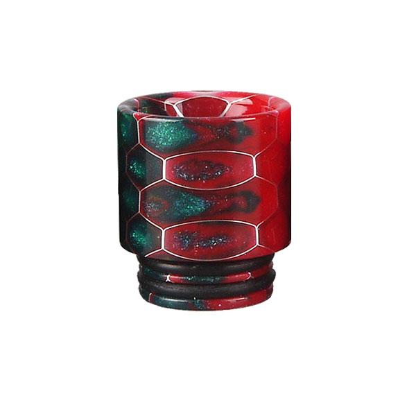 Resin + Stabilized Wood Hybrid 810 Drip Tip - Red