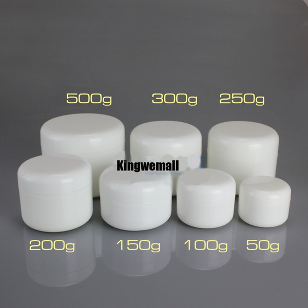 300pcs/lot WHITE 50ml cream jar, cosmetic container, 50g plastic bottle,display bottle,Mask Jar cosmetic packaging