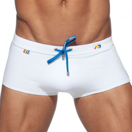 Addicted Rainbow Swim Boxer - White XS