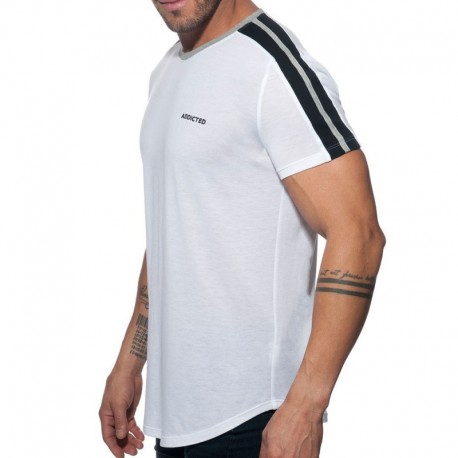 Addicted Raglan T-Shirt - White M