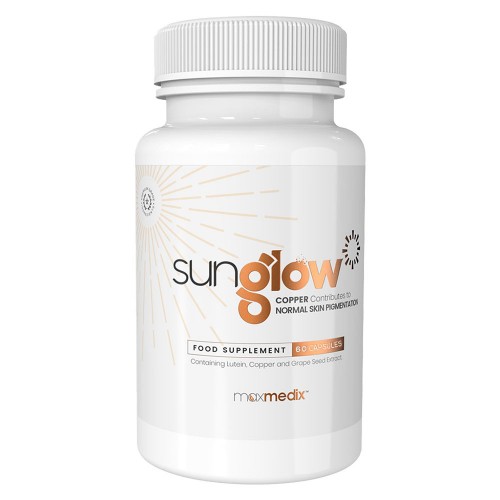 Gélules Sunglow - Accélérateur de bronzage naturel - Riche en cuivre et vitamines - 60 gélules