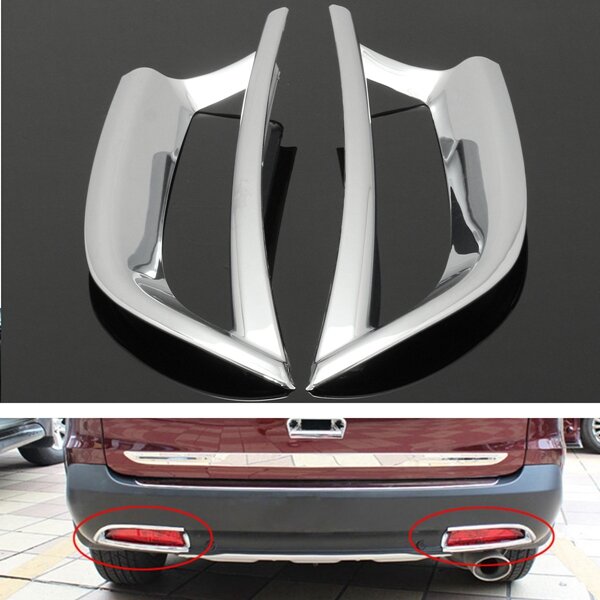 2pcs Chrome Rear Tail Light Trim Decoration Cover For Honda CRV CR-V 2012-2014