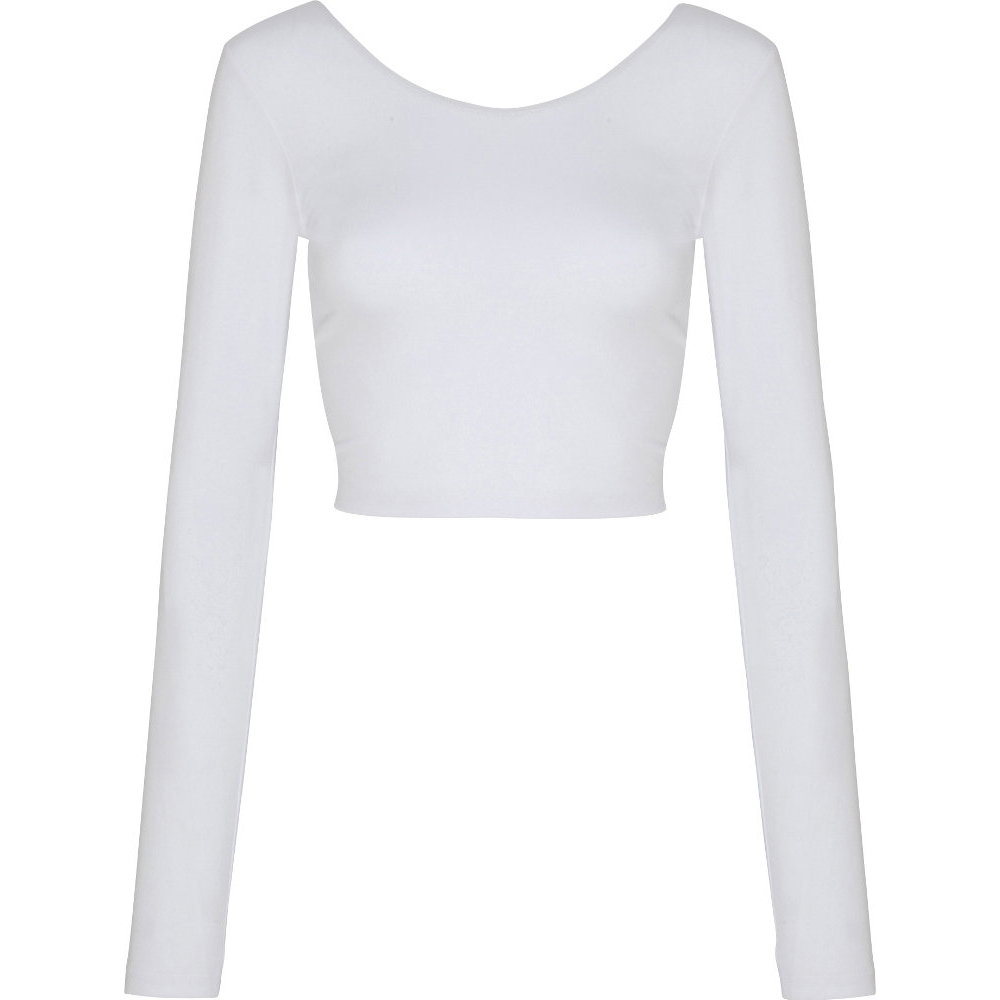 American Apparel Womens/Ladies Long Sleeve Cotton Spandex Crop Top XS - Chest 28-30' (71.1-76.2cm)