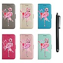 Capinha Para Samsung Galaxy S9 / S8 Carteira / Porta-Cartão / Com Suporte Capa Proteção Completa Flamingo / Glitter Brilhante Rígida PU Leather para S9 / S9 Plus / S8 Plus