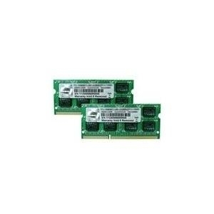 G.Skill SQ Series - Memory - 8 GB : 2 x 4 GB - SO-DIMM, 204-polig - DDR3 - 1333 MHz / PC3-10666 - CL9 - ungepuffert - nicht-ECC (F3-10666CL9D-8GBSQ)