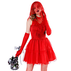 costume de mariée fantôme robe de vampire robe de bal de soirée robe de bal d'étudiants pour femmes adultes gothique festival d'halloween/tulle de vacances en costumes de carnaval faciles rouges Lightinthebox