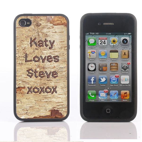 Personalised Wooden Effect iPhone Cover - Available for 4/4S and 5