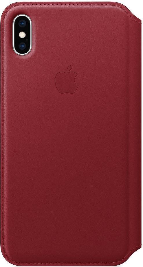 Apple Folio (PRODUCT) RED - Flip-Hülle für Mobiltelefon - Leder - Rot - für iPhone Xs Max