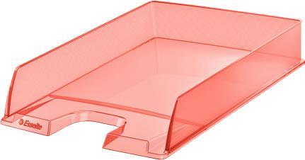 Esselte Briefablage Colour'Ice, DIN A4, apricot aus Polystyrol, transparentes Design, stapelbar, - 10 Stück (626273)