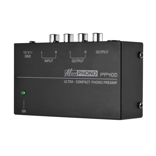Preamplificateur de préampli Phono ultra compact avec interfaces RCA 1/4 "TRS
